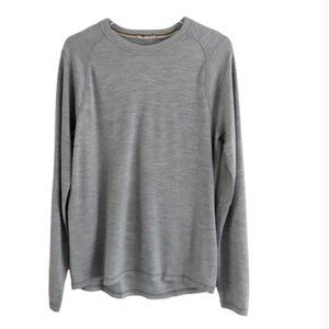Smartwool Gray Base Layer Men’s Long Sleeve Wool Top Medium